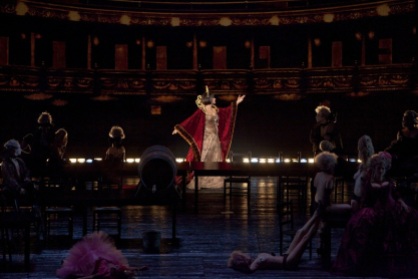 Pròleg de Les Contes d'Hoffmann producció de Bartlett She Foto: Marty Sohl/Metropolitan Opera